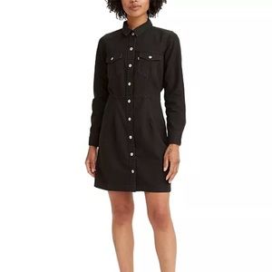 Levi’s Ellie Denim Collared Button-Front Shirt Dress